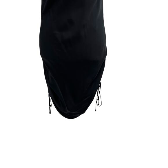 Aritzia‎ Wilfred Only Ruched Slip Dress Mini Sleeveless Black Size Small - Picture 4 of 12